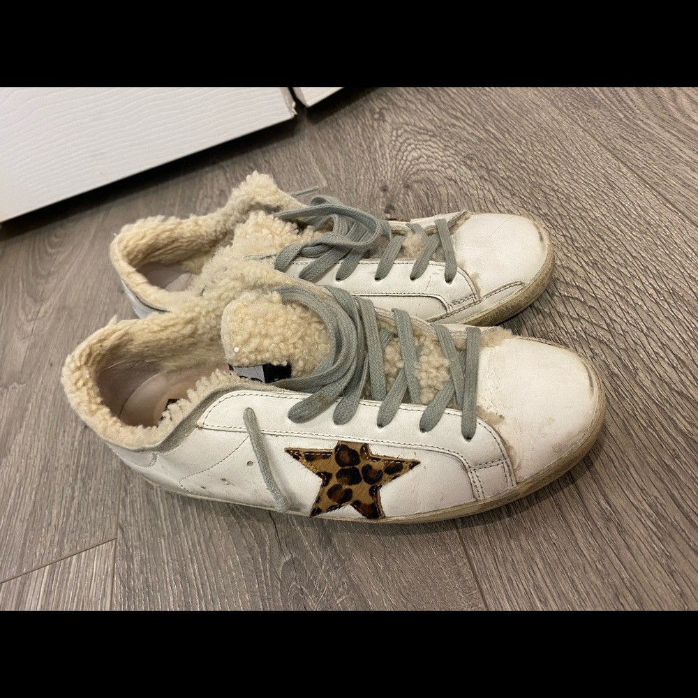 golden goose shearling sneakers, good condition - Picture 1 of 3